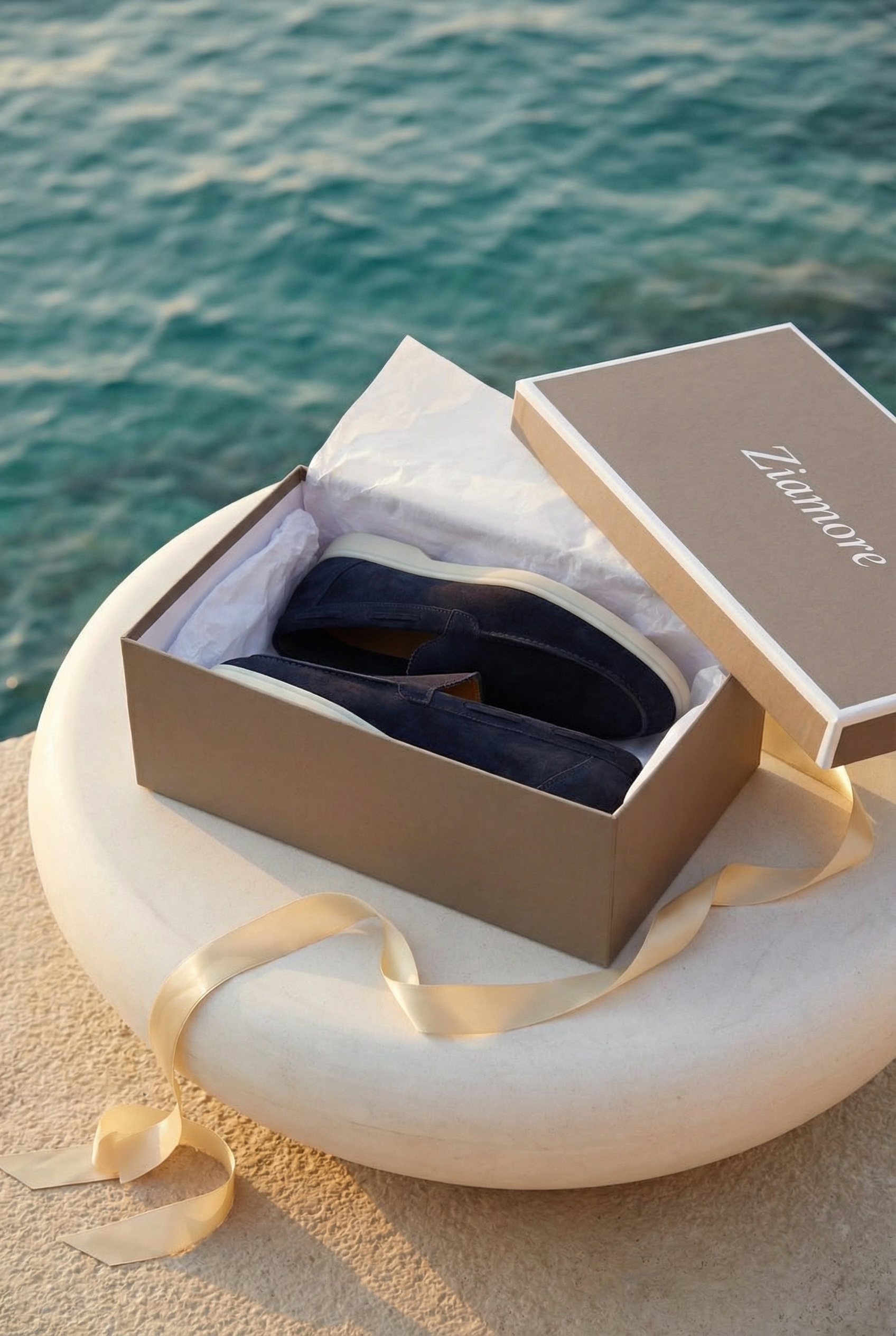 Amalfi Classic Suede Loafer Navy