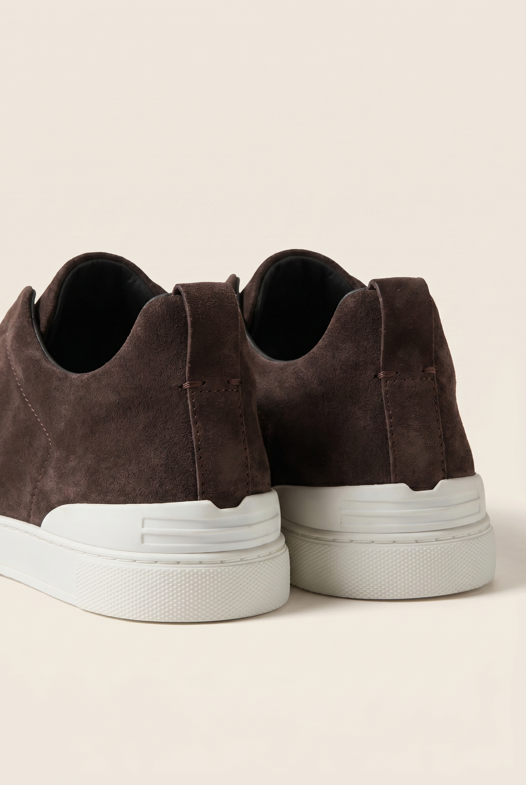 Monaco Suede Triple Stitch Sneaker Chocolate