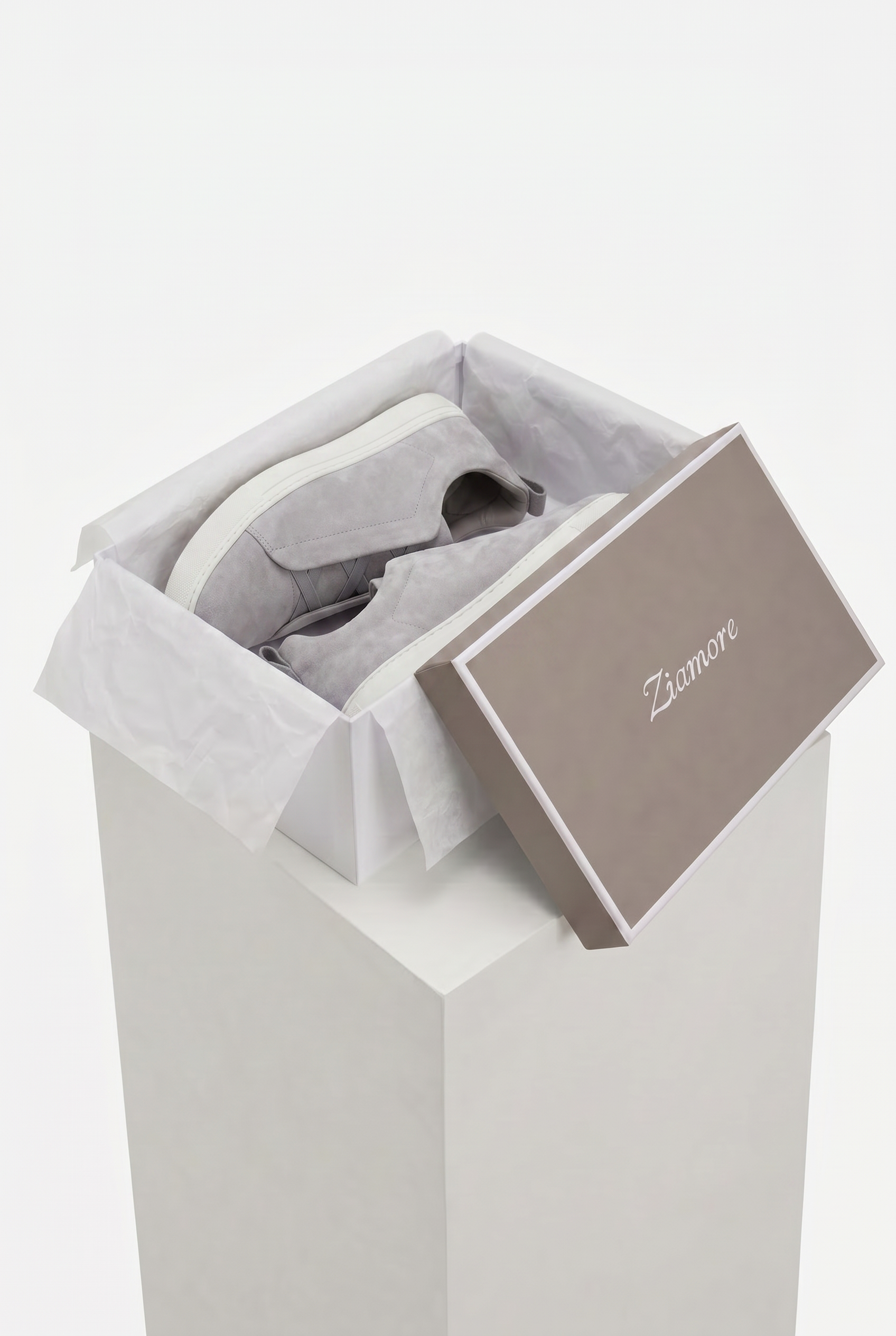 Monaco Suede Triple Stitch Sneaker Grey