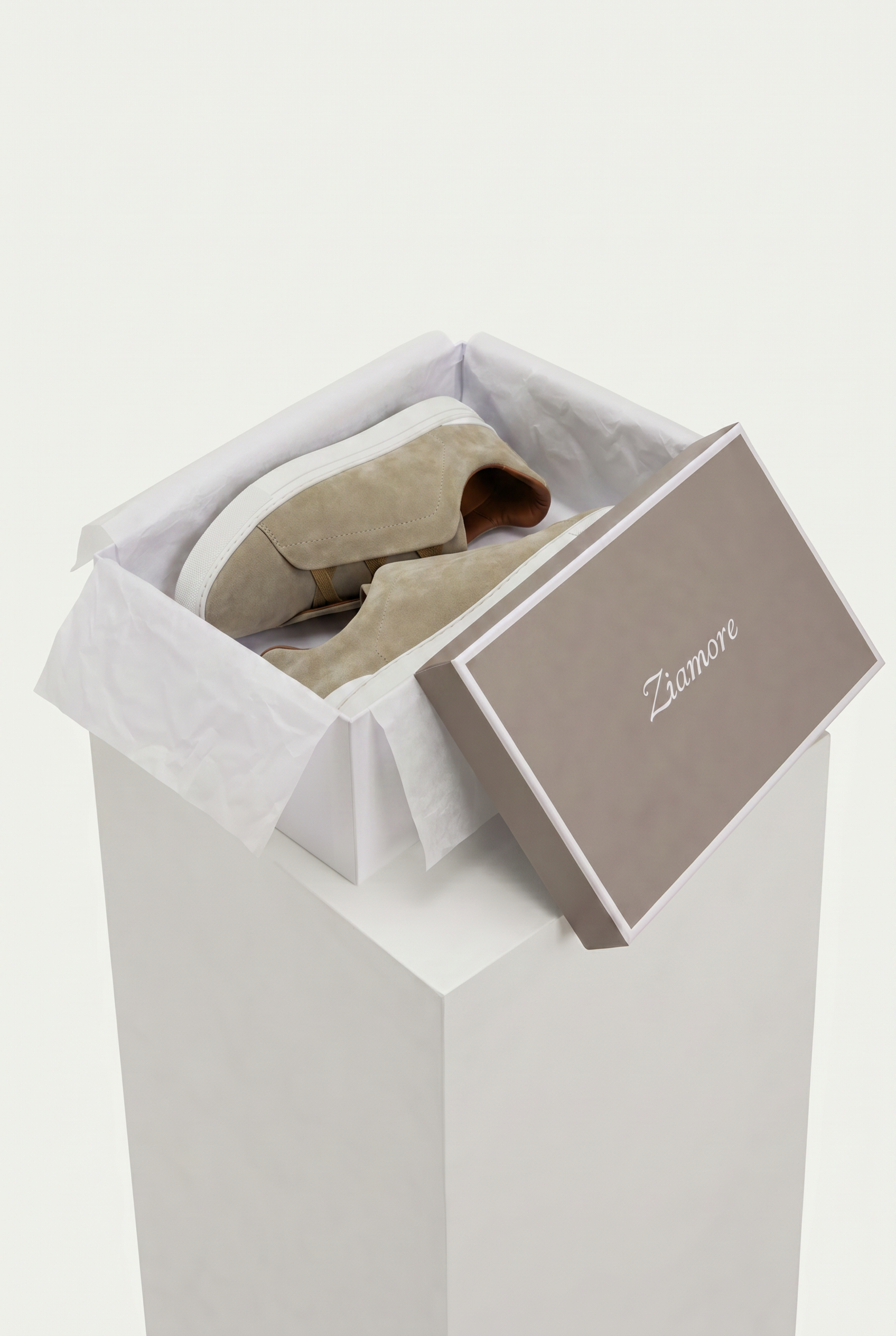 Monaco Suede Triple Stitch Sneaker Saga Olive
