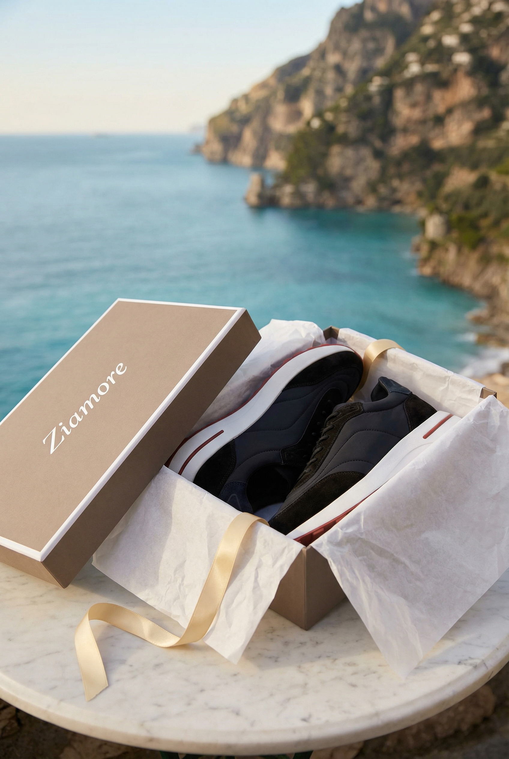 Portofino Sneaker Suede Black