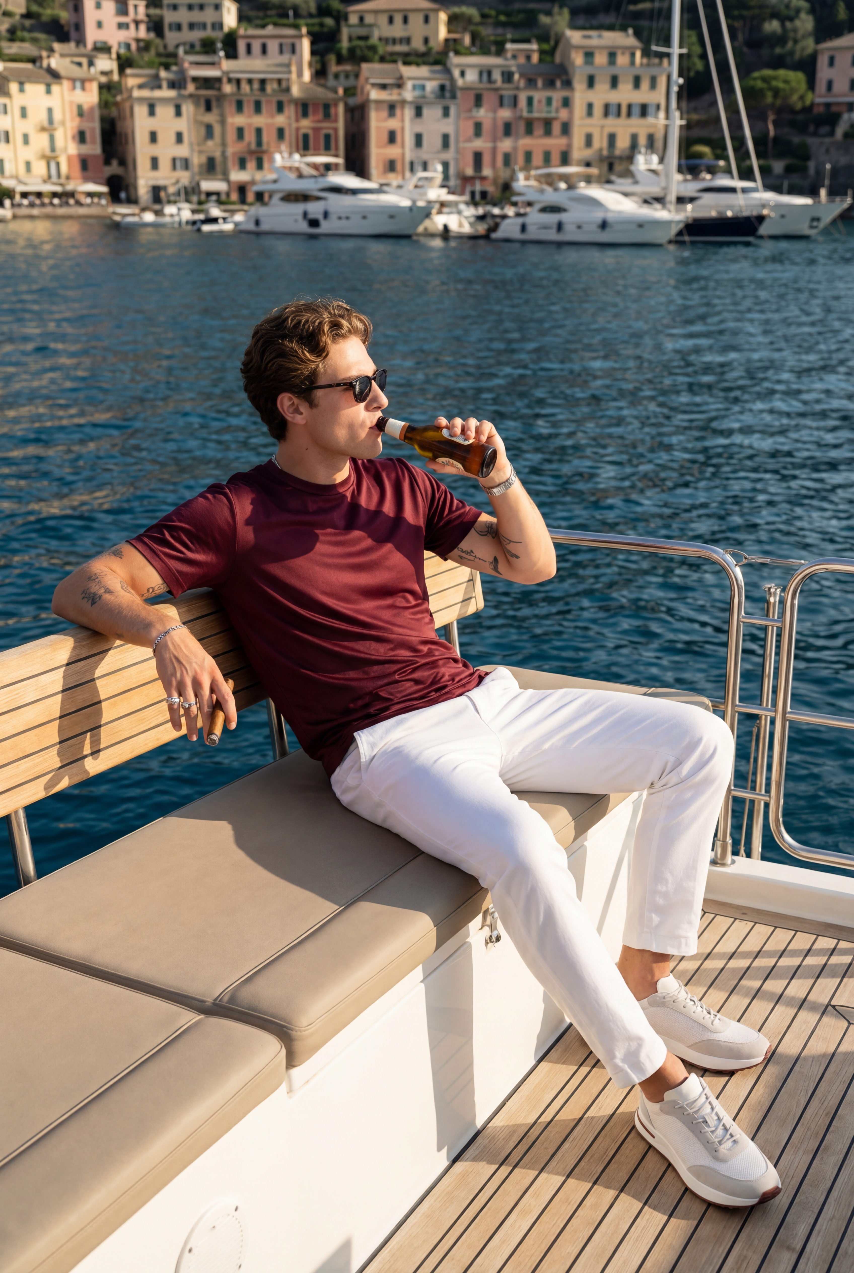 Portofino Tee Burgundy
